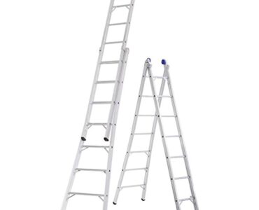 Escalera de aluminio de abrir e extensiva SBA 4 en 1