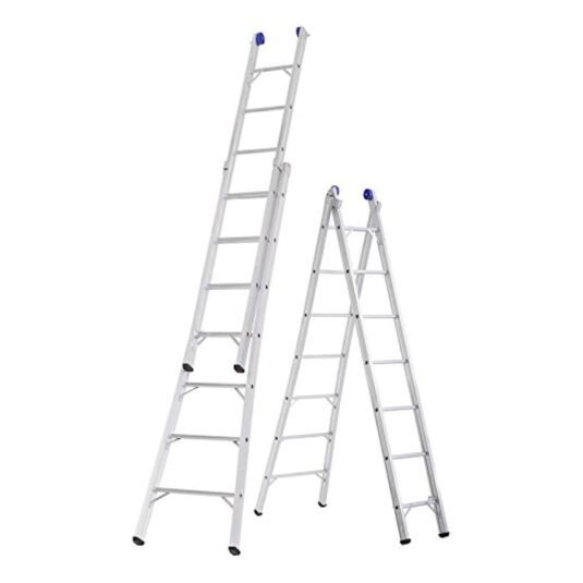Escalera de aluminio de abrir e extensiva SBA 4 en 1